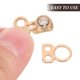 thumbnail image 3 of FELTECHELECTR 10Ud Hebillas De Metal Doradas Para Conectar Pulseras Y Accesorios De Ropa, 3 of 8