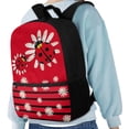 thumbnail image 4 of Uourmeti Ladybug Daisy Backpack, Adjustable Comfort Straps School Backpack 17 Inch Premium Non Fade Student Bookbag for Travel Daily Use, 4 of 6