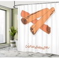 thumbnail image 4 of Ambesonne Cinnamon Shower Curtain, Scent of the Spice Name, 69"Wx70"L, White Burnt Sienna Rust, 4 of 4