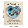 thumbnail image 2 of Sports-Themed Pocket Hug, Football Golf Tennis Soccer Baseball Heart-Sport-Themed Pocket Hug Collection Encouragement Present with Inspirational Gift Cards, Emotional Support(Basketball), 2 of 9