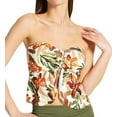 thumbnail image 2 of Women's Vince Camuto V01724 Seychelles Floral Tie Front Bandini Swim Top (Bone XS), 2 of 4