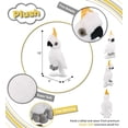 thumbnail image 4 of DolliBu White Cockatoo Bird Super Soft Stuffed Animal, Cute Realistic Bird Stuffed Animals for Girls, Boys, Adults Animal Gifts, Kids Nursery Decor for Newborn, Cuddly Soft Baby Plush Toys - 10 Inches, 4 of 8