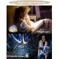 thumbnail image 4 of Proyector de luz nocturna, 6 modos de iluminación que cambian de color Lámpara de proyector de estrella de rotación de 360 grados para dormitorio de niños-5 juegos de película-3 niveles de brillo Namotu CZJJ-HY59, 4 of 6