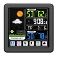 thumbnail image 2 of Higrómetro Termómetro Inalámbrico Monitor de Humedad, Pantalla LCD de Digital, Pronóstico del Tiempo, Función de Repetición de Zulema reloj meteorológico inalámbrico, 2 of 8