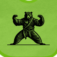 thumbnail image 4 of Inktastic Karate Martial Arts Mma Funny Bear Boys Baby Bib, 4 of 4