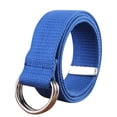 thumbnail image 3 of Nylon Work Belts for Men 1" Wide Nylon Web Belts for Men Quick Release Plastic Buckle Women Belts for Dresses Fashion Work Belts for Women Silver Buckle Fashion Belts for Women Dresses Plus Size,A, 3 of 7