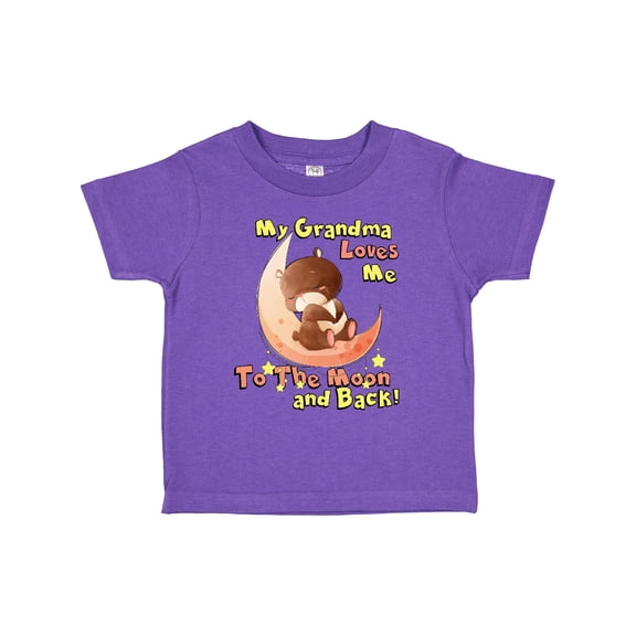 Inktastic My Grandma Loves Me to the Moon and Back Boys or Girls Toddler T-Shirt