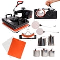 thumbnail image 1 of Plancha Sublimacion Combo 9 En 1 Prensa Trasferencia Calor Negro Skybrands SIN MODELO, 1 of 6