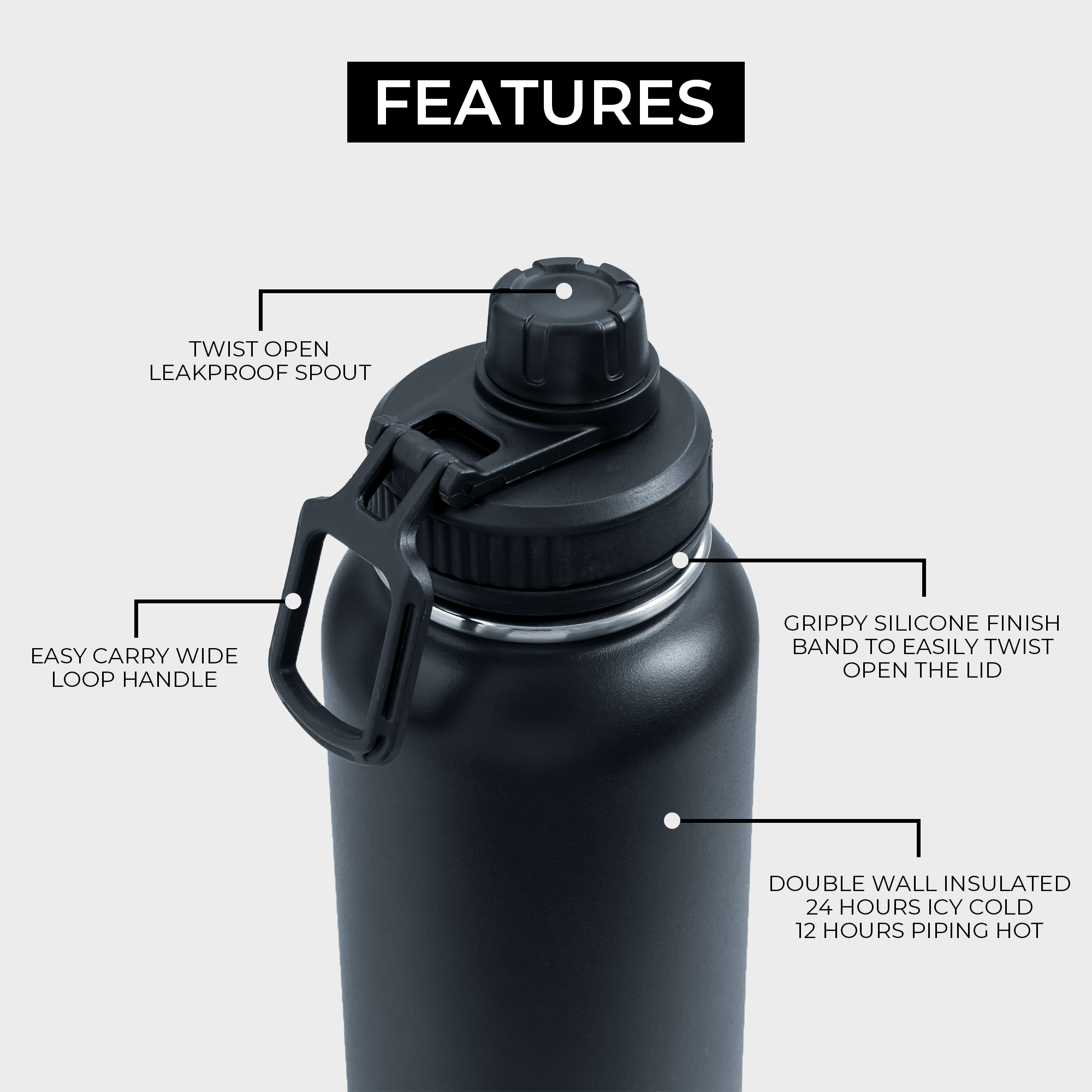Bübi bottle 14 oz (425 ml) - Bubi Bottle collapsable water bottle