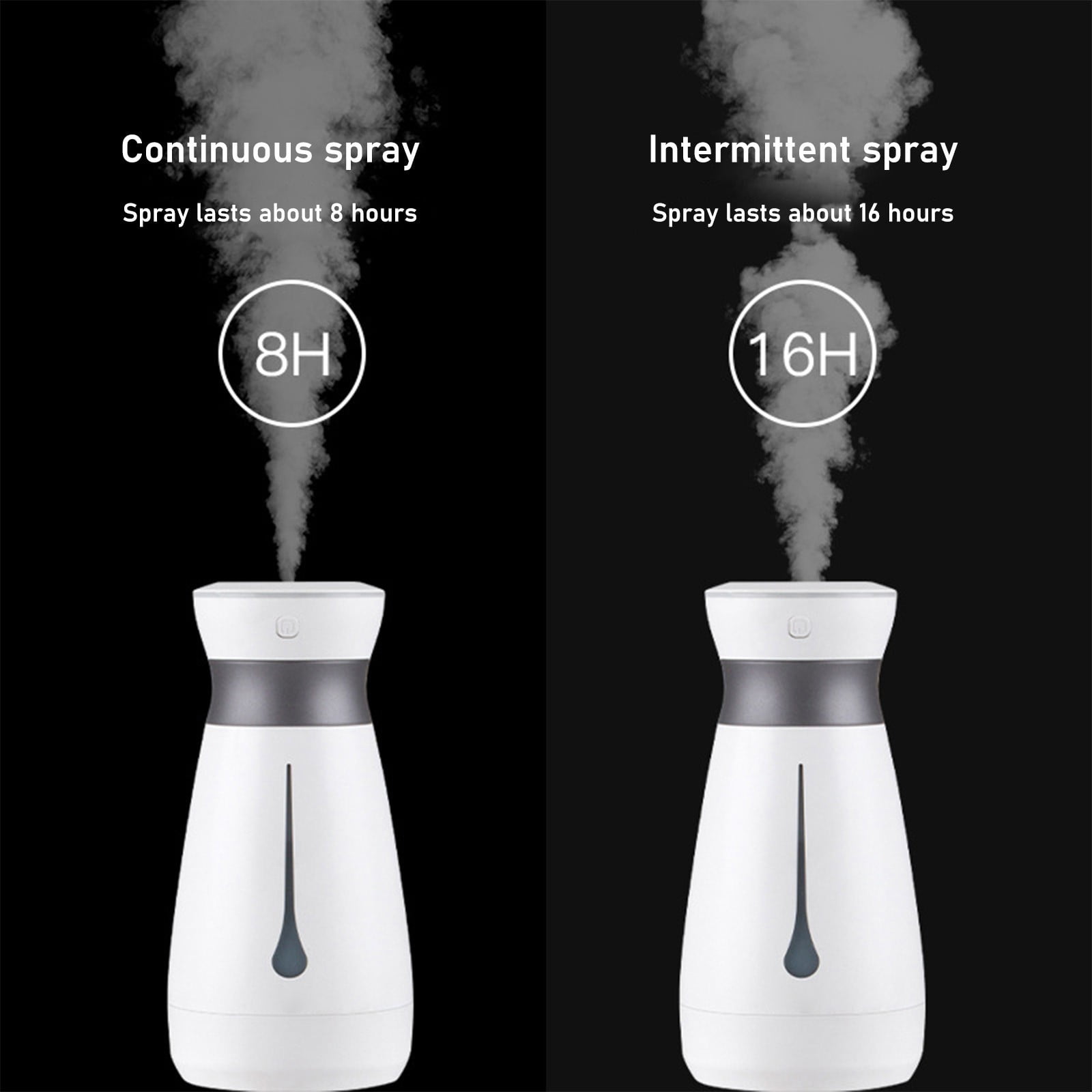 Cool Mist Humidifier for Baby, Quiet Small Humidifier for Bedroom, Space Saving Auto Shut Off with LED Night Light