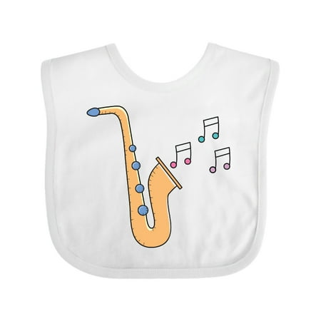 

Inktastic Saxophone Player Music Gift Gift Baby Girl Bib