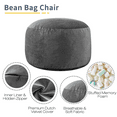 thumbnail image 5 of XIECUVA Bean Bag Chair Stuffed Memory Foam for Adults ，Medium Size Beanbag Sofa，3 ft, 5 of 6