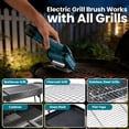 thumbnail image 4 of Tanbaby Electric Grill Brush, Cordless Grill Cleaner with 304 Stainless Steel, Up to 300-Min Runtime, 3-Speed Settings, Outdoor Grill Cleaning Tool for Home, Patio, Camping, 4 of 7