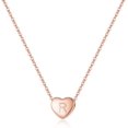 thumbnail image 1 of HAHDAXIA Collier Ras du Cou avec Pendentif Cœur Initiale en Argent Sterling 925 pour Femmes, 1 of 7