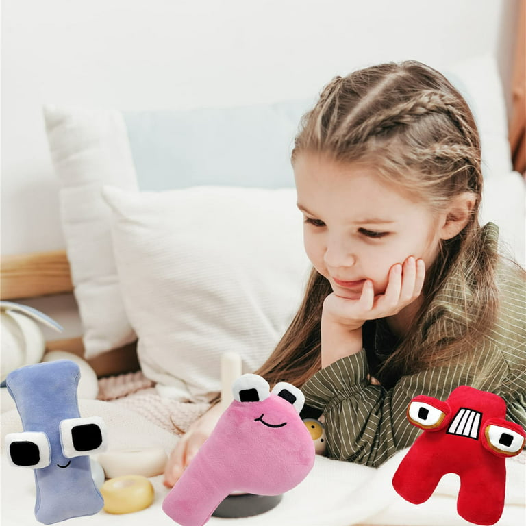 New Alphabet Lore Plush Toys, 4PCS Alphabet Lore Love Plushies Stuffed  Animal Dolls, Funny Educational Letter Toys 