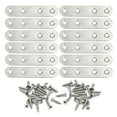 thumbnail image 4 of 12pcs Stainless Steel Heavy Duty Straight Flat Plate Bracket Connector Furniture, 4 of 7