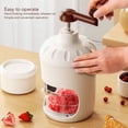 thumbnail image 4 of Hand Crank Ice Shaver, Hand Crank Ice Crusher ABS Shell Stainless Steel Blade Manual  For Cream For BBQ, 4 of 8