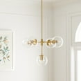 thumbnail image 5 of SAFAVIEH Camaria 5-Light Mid-century Gold Steel Chandelier, 5 of 6