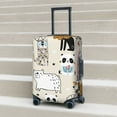 thumbnail image 6 of Fuzoiu Hand Drawn Animals Print Suitcase Cover,Washable Luggage Covers for Suitcase,Elastic Luggage Protector Cover,Scratch Resistant Travel Suitcase Covers-X-Large, 6 of 7