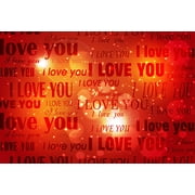 MOHome 5x7ft Valentine's Day Photography Backdrops Red Love Background for Photo Booth for Wedding Backdrop Shooting