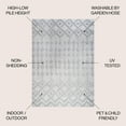 thumbnail image 3 of JONATHAN Y IBIZA 8 x 10 Area Rug, Peralta Moroccan Diamond - Light Gray, IBZ103C-8, 3 of 7