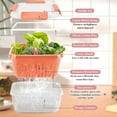 thumbnail image 5 of TINANA 5 Pack Produce Saver Containers for Fridge 12–140 oz, BPA-Free Airtight Food Storage with Removable Colander, Stackable Vegetable & Fruit Keeper Bins, 5 of 5