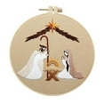 thumbnail image 2 of Vintage Religious Hand Embroidery Diy Handmades Fabric Material Kit Creatives Needlework Embroidery, 2 of 5