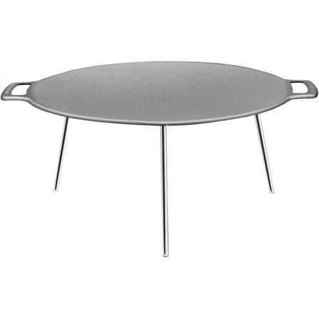 Griddle Pan 48cm Grill with Legs for BBQ, Camping, Gas, Open Fire