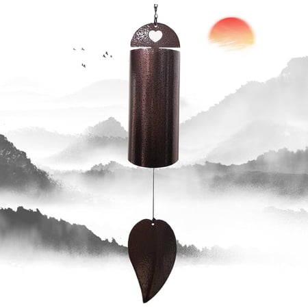 Wind Chimes for Outside Deep Tone Memorial Wind Chime Outdoor Deep Resonance Serenity Bell Copper Wind Bell Sympathy Gift Garden Decor Home Decoration 28 Inch Large