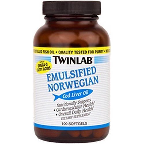 Twinlab Cod Liver Oil, Emulsified, 100 CT