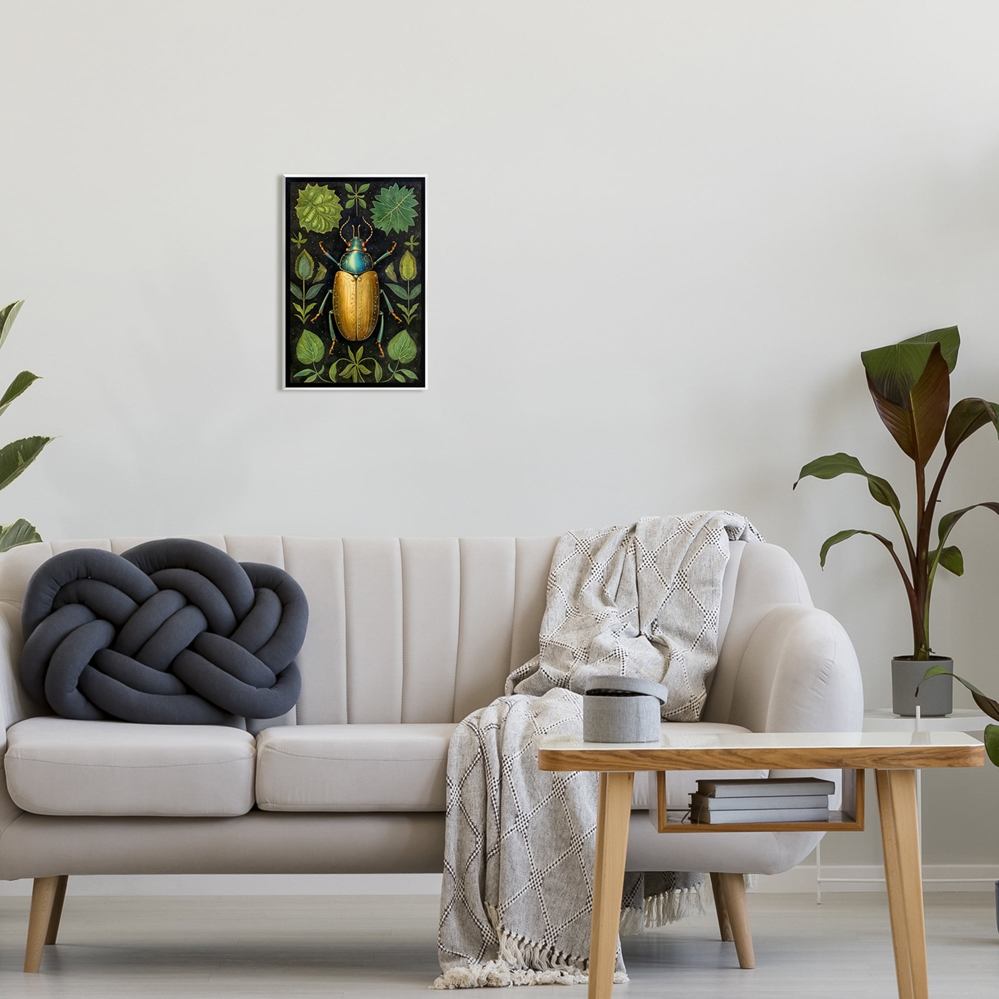 Stupell Industries Botanical Beetle Study Animals & Insects Painting Unframed Art Print Wall Art, 10 x 15
