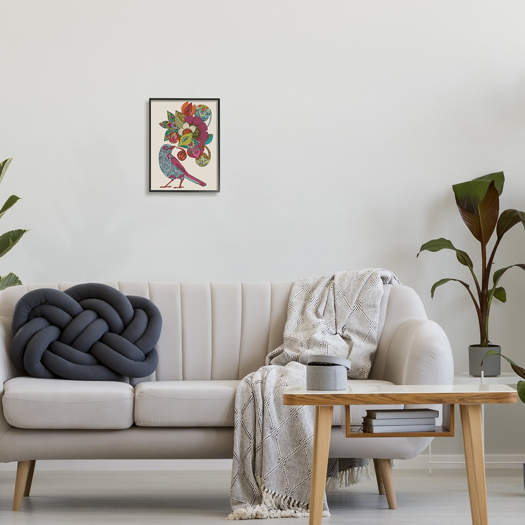 Stupell Industries Abstract Song Bird Paisley Wall Art