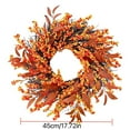 thumbnail image 3 of Sunflower Wreath-Fall&nbsp;Decor-18 Inch Fall Wreath Decor for Front Door with Pumpkins Grain Berries Leaves Large Door Wreath for Autumn Or Thanksgiving Decoration, 3 of 7