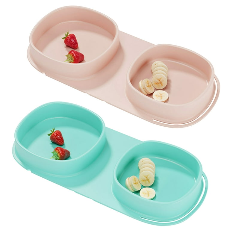 Silicone Plates for Baby Foldable Baby Dishes with 2 Bowls Portable Baby Feeding  Supplies for Babies Toddlers Camping Picnic Travel Outdoor Dinner Pink 