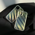 thumbnail image 2 of Clear Curly Wave Case for iPhone 15 6.1 inches,Water Ripple Phone Case Slim Shockproof Satin Glossy Cover for Girls Women Silicone 3D Non-Slip Case-Laser Transparent, 2 of 12