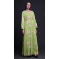thumbnail image 3 of Bimba Robe Maxi d'Été Décontractée pour Femmes en Georgette Mousse à Imprimé Floral de Roses et de Renoncules, Taille Élastique Longue - Très Petit, 3 of 5