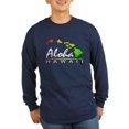thumbnail image 1 of CafePress - ALOHA Hawaii (Distressed Design) Long Sleeve T-Shi - Long Sleeve Dark T-Shirt, 1 of 1