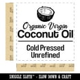 thumbnail image 2 of Organic Virgin Coconut Oil Cold Pressed Self-Inking Rubber Stamp Ink Stamper - Blue Ink - Large 1-1/2 Inch, 2 of 7