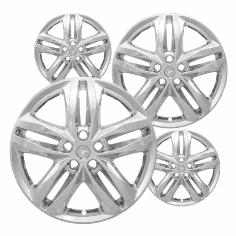 19 inch Chrome ABS Wheel Skins Set Compatible with 2018-2024 Chevrolet Equinox Premier & Impostors for 5832 Wheel Series