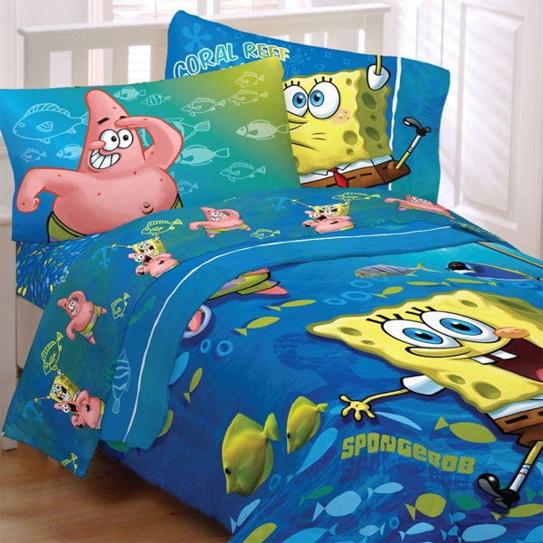 Spongebob Squarepants Bedding Fish Swirl Comforter Sheets