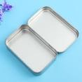 thumbnail image 5 of MasteelfCA 12Pcs Metal Box Small Items Collection Cards Storage Box Steel Mini Objects Tinplate Container (Silver), 5 of 5