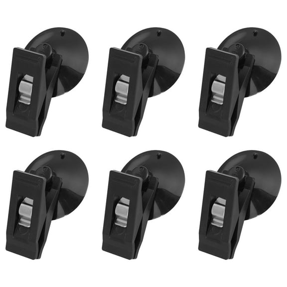 ruhuadgb Suction Cup Clip,6Pcs Shower Curtain Clips with Suction Cup Prevent Water Splashing Windproof Splash Guard Car Interior Window Curtain Clip