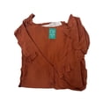 thumbnail image 4 of Ropa Playa Ocean Pacific para Mujer Vestido Olanes Cruzados Sin Manga Smock Cintura Camello Talla M, 4 of 4