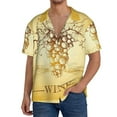 thumbnail image 3 of Disketp Men's Hawaiian Bunch of Grapes Print Shirts Button Down Holiday Beach Shirts-XX-Large, 3 of 7