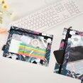 thumbnail image 4 of Soccer Balls 2 Pack Pencil Pouch for 3 Ring Binder Smooth Zipper Folders with Pockets Clear Window Pencil Case, 4 of 6