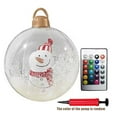 thumbnail image 1 of Daily Mix Store 24 Inch Inflatable Christmas Ball, PVC Decorated Ornament with LED Light,Outdoor Waterproof Xmas Decor for Yard, Garden, Porch & Pool, 1 of 9