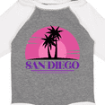 thumbnail image 4 of Inktastic San Diego California Beach Souvenir Girls Long Sleeve Baby Bodysuit, 4 of 5