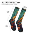 thumbnail image 5 of Bixox Colorful Owl Forest Print Compression Socks,Compression Socks Women & Men Circulation for Medical,Running,Athletic, 5 of 7