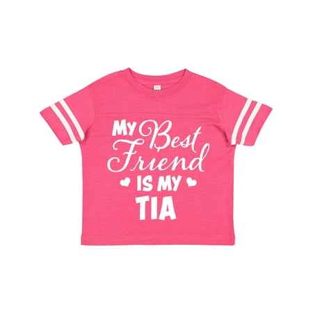 

Inktastic My Best Friend is My Tia with Hearts Gift Toddler Boy or Toddler Girl T-Shirt