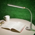 thumbnail image 3 of ODOMY Dimmable Flexible Gooseneck Clamp Clip Desk Lamp Eye-Care Sensitive Reading Light Memory Function USB Charger, 3 of 9